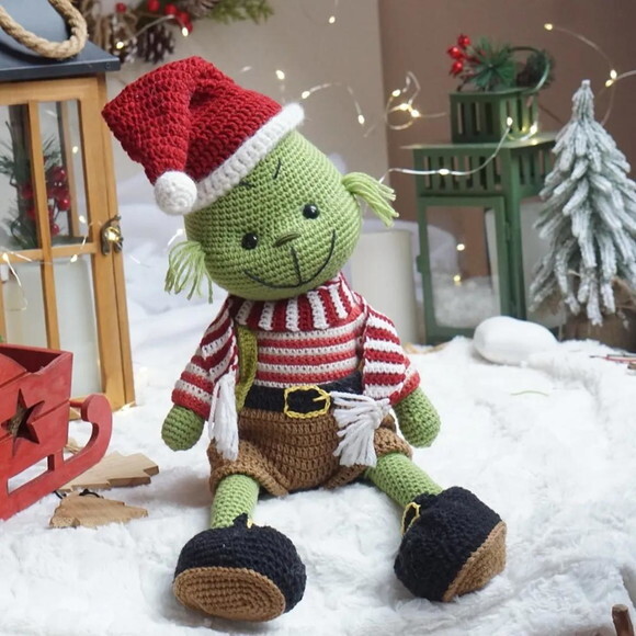 Receita Grinch Amigurumi