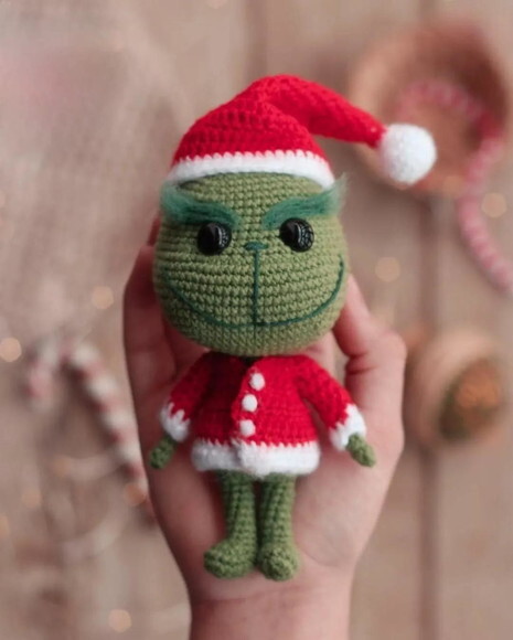 Receita Grinch Amigurumi