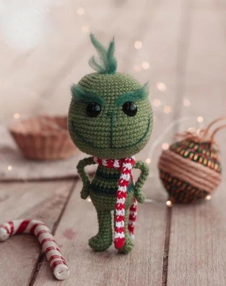Receita Grinch Amigurumi
