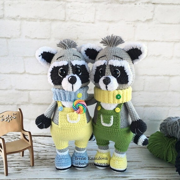 Receita Guaxinim Amigurumi