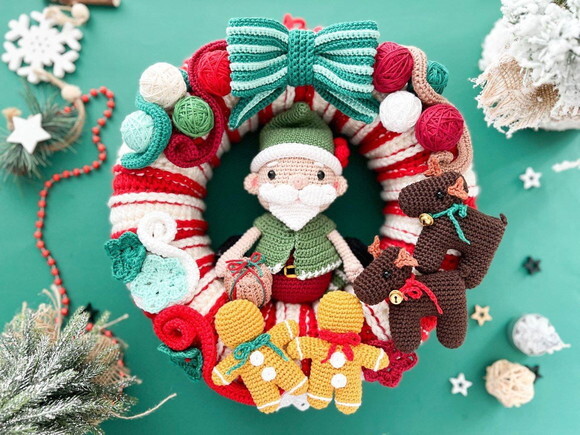 Receita Guirlanda Amigurumi