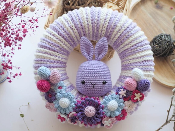 Receita Guirlanda Coelho Amigurumi