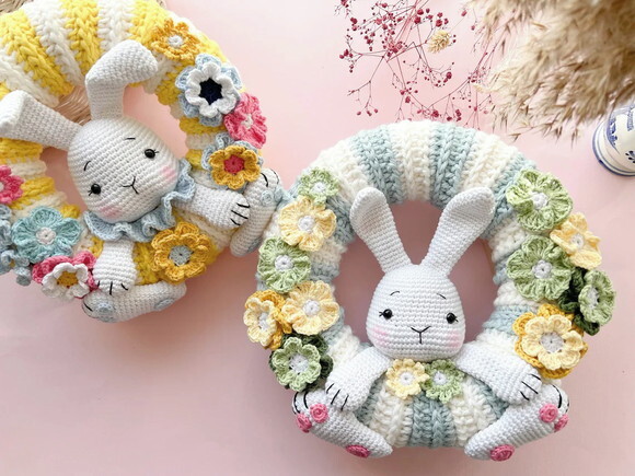 Receita Guirlanda Coelho Amigurumi