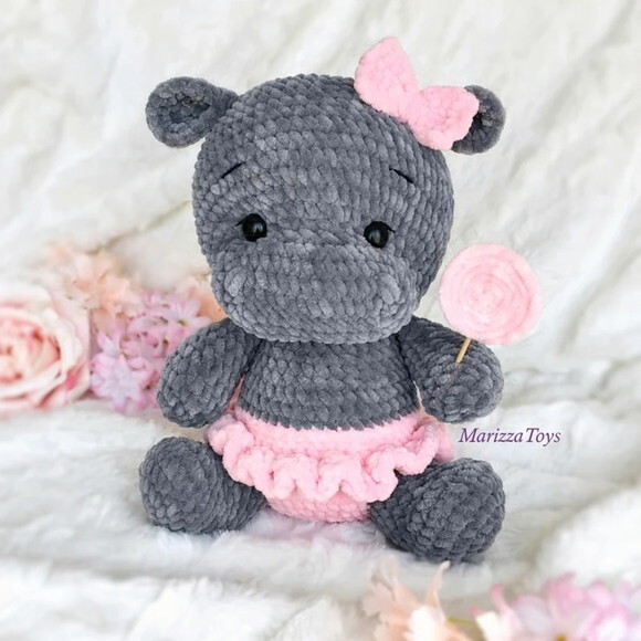 Receita Hipopotamo Amigurumi