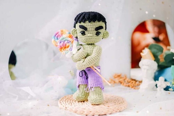 Receita Hulk Amigurumi