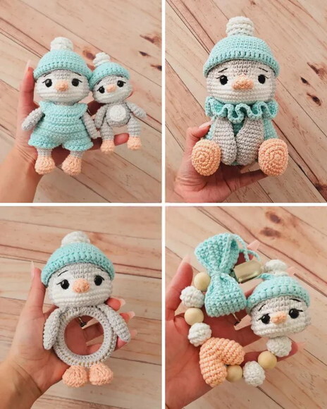 Receita Kit Infantail Pinguim Amigurumi