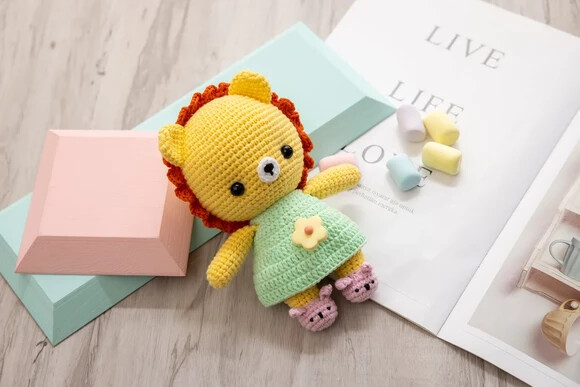 Receita Leao Amigurumi