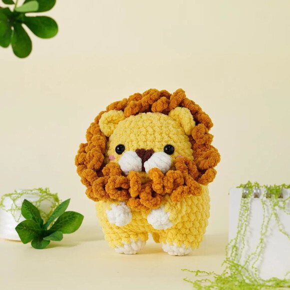 Receita Leão Amigurumi
