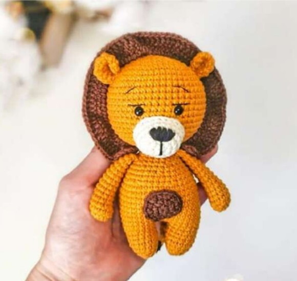 Receita Leão Amigurumi