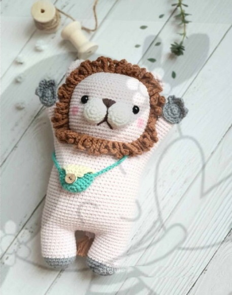 Receita Leão Amigurumi