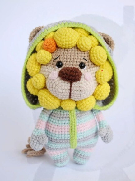 Receita Leão Amigurumi