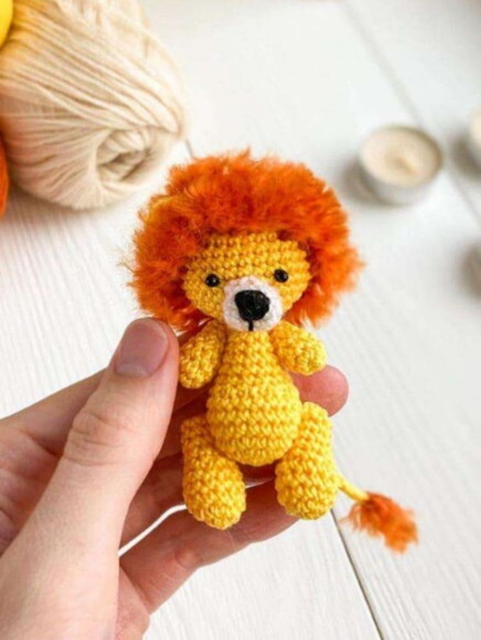 Receita Leão Amigurumi