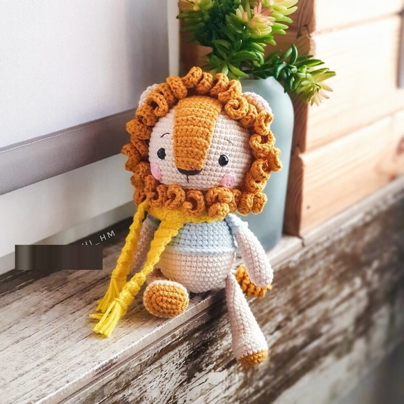 Receita Leão Amigurumi