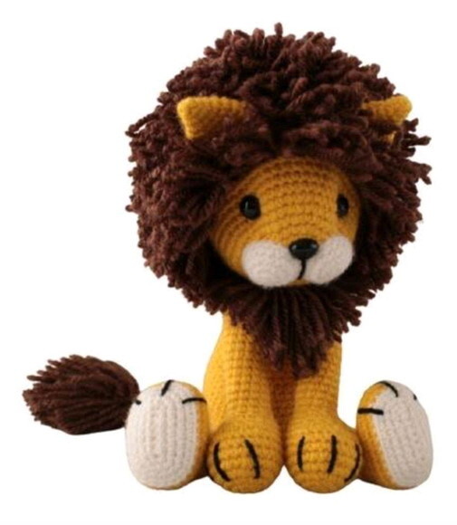Receita Leão Amigurumi