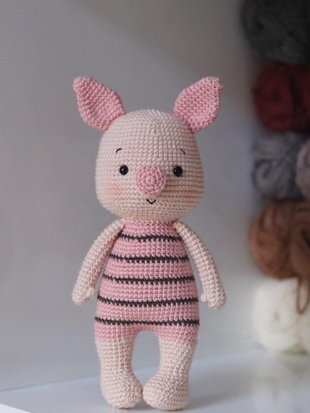 Receita Leitão Amigurumi