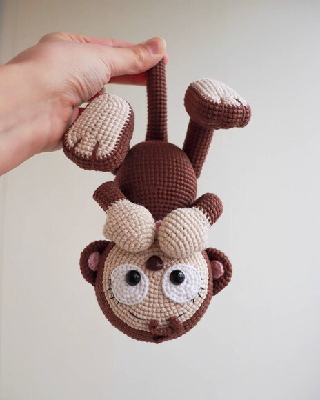 Receita Macaco Amigurumi