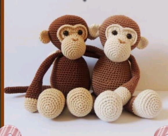 Receita Macaco Amigurumi