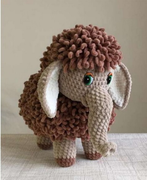 Receita Mamute Amigurumi