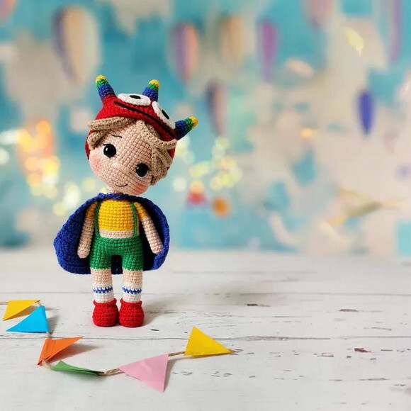 Receita Menino Heroi Amigurumi