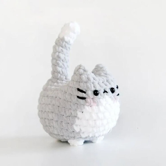 Receita Mini Gato Amigurumi