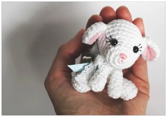 Receita Mini Ovelha Amigurumi