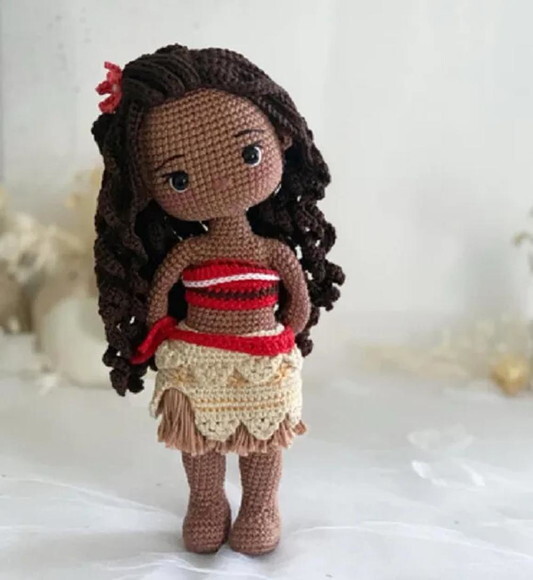Receita Moana Amigurumi
