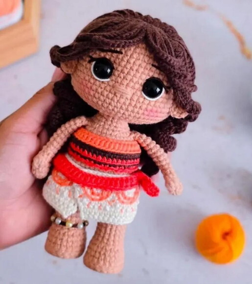 Receita Moana Amigurumi