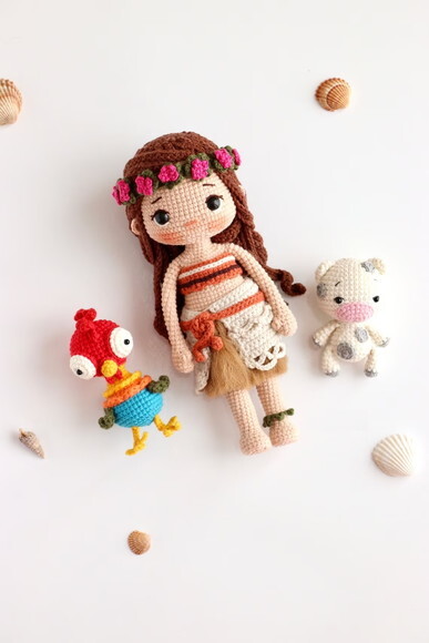 Receita Moana Amigurumi