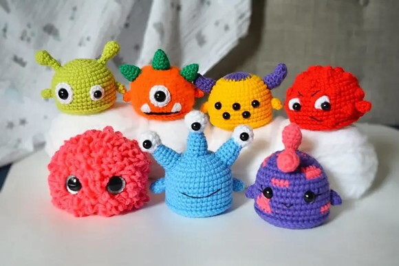 Receita Monstrinhos Amigurumi