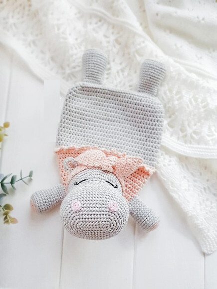 Receita Naninha Hipopotamo Amigurumi