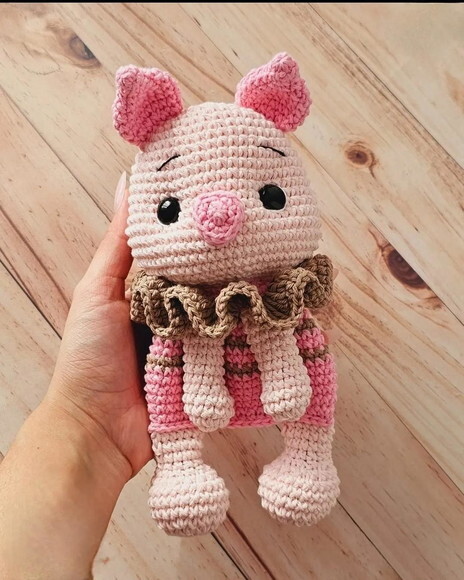 Receita Naninha Leitão Amigurumi