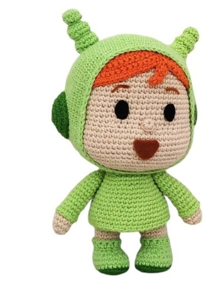 Receita Nina Pocoyo amigurumi