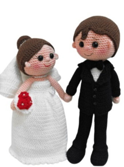 Receita Noivos Amigurumi
