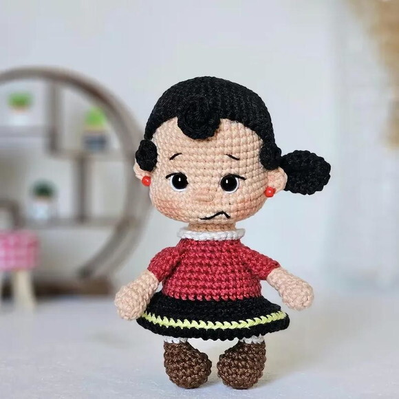 Receita Olivia Palito Amigurumi