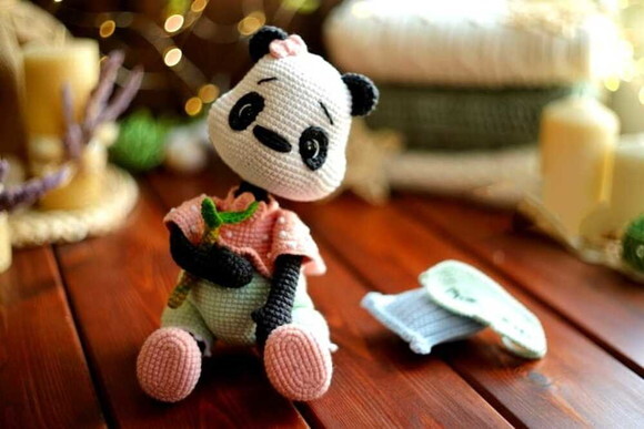 Receita Panda Amigurumi