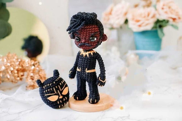 Receita Pantera Negra Amigurumi