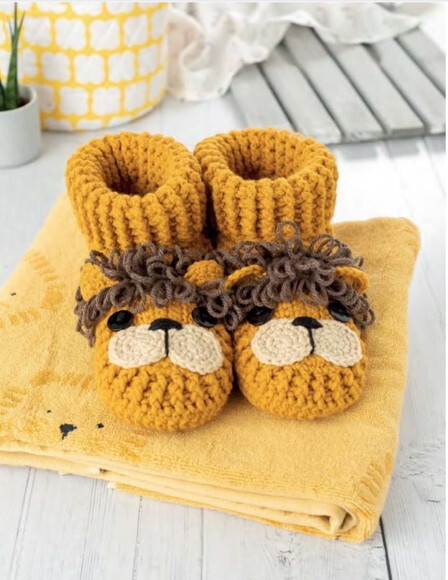 Receita Pantufa Leão Amigurumi