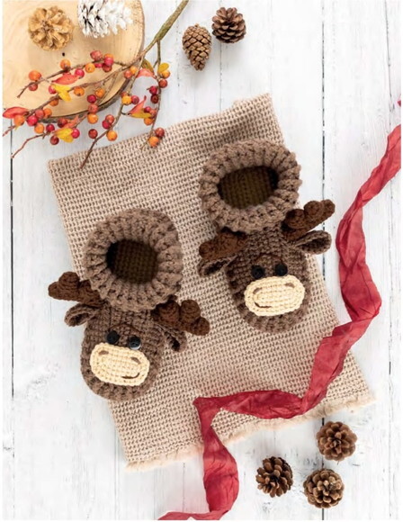 Receita Pantufa Alce Amigurumi