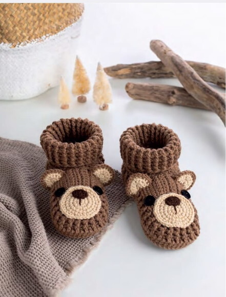 Receita Pantufa Urso Amigurumi