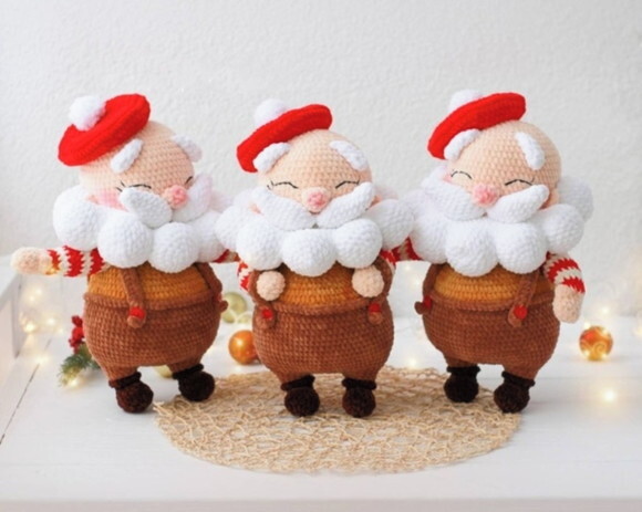 Receita Papai e Mamae Noel Amigurumi