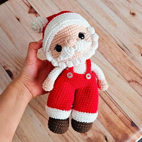 Receita Papai Noel Amigurumi