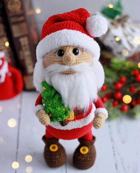 Receita Papai Noel Amigurumi
