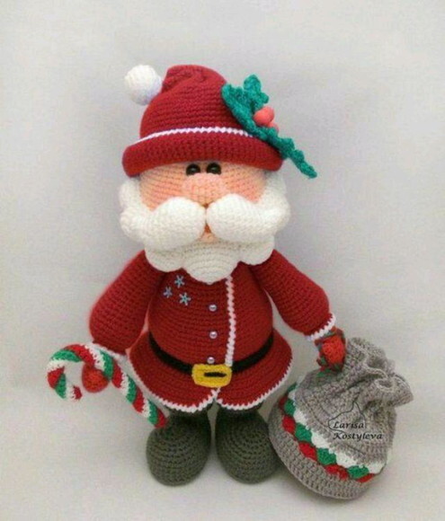 Receita Papai Noel Amigurumi