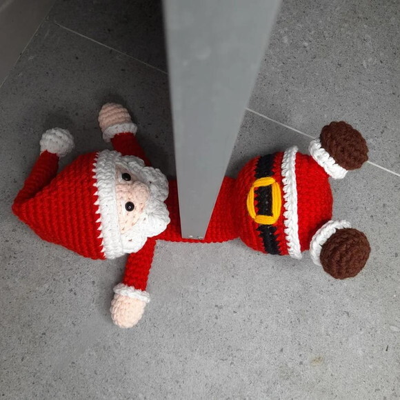 Receita Papai Noel Segura Porta Amigurumi