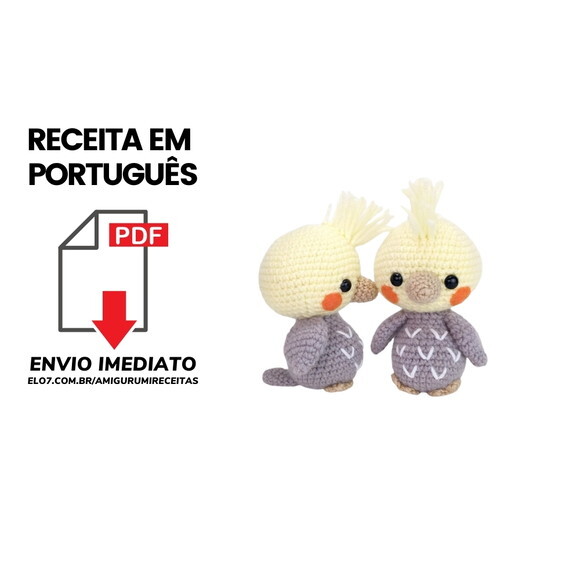 Receita Passarinho Amigurumi