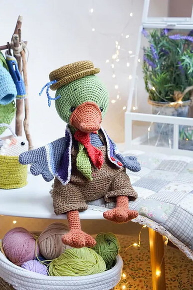 Receita Pato Amigurumi