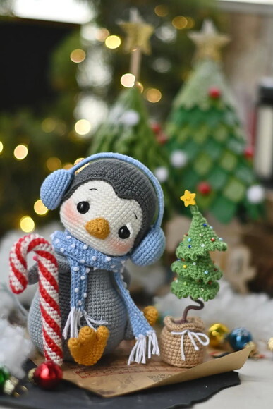 Receita Pinguim Amigurumi