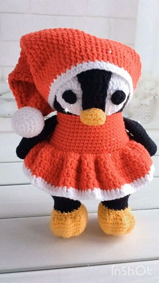 Receita Pinguim Amigurumi
