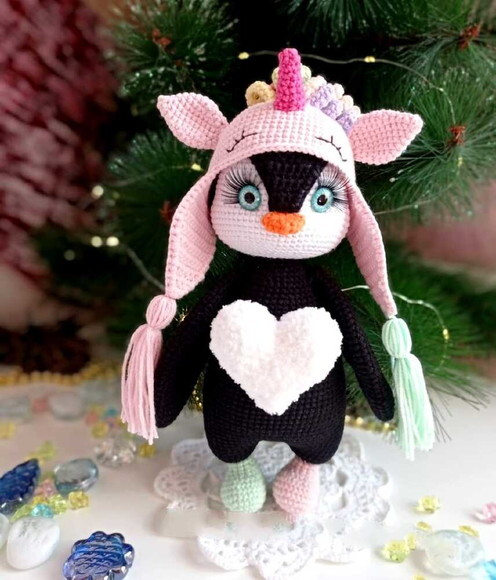 Receita Pinguim Amigurumi