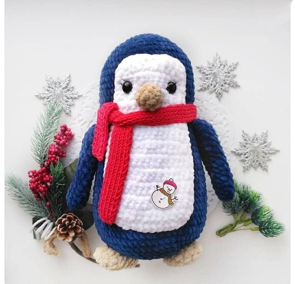 Receita Pinguim Amigurumi